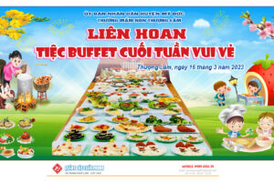 Tiệc buffet tại trường mầm non